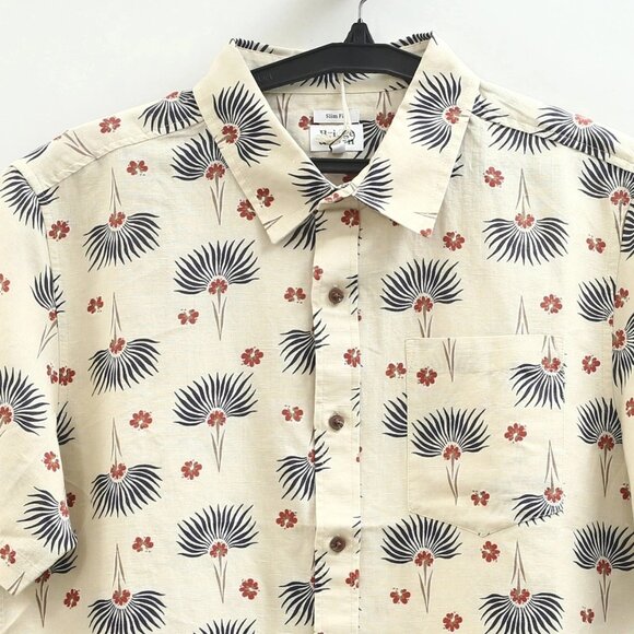 Bridge & Burn The bea Shirt Top Short Sleeve Buttondown Floral Printed M 283550 - Picture 7 of 13
